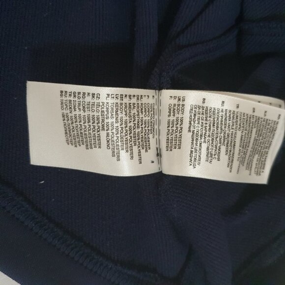 Adidas Golf Performance Mock  Neck Quarter Zip Navy Blue Sweatshirt Size Small - Picture 8 of 8